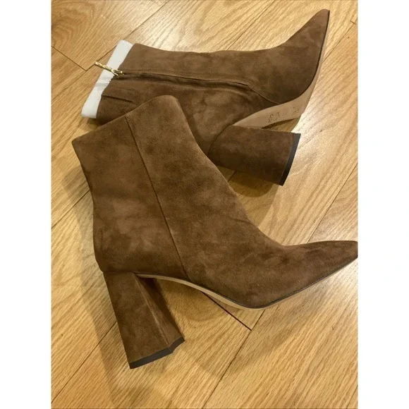J. McLaughlin Cocoa Brown Evie Suede Women's Boot Size 113546